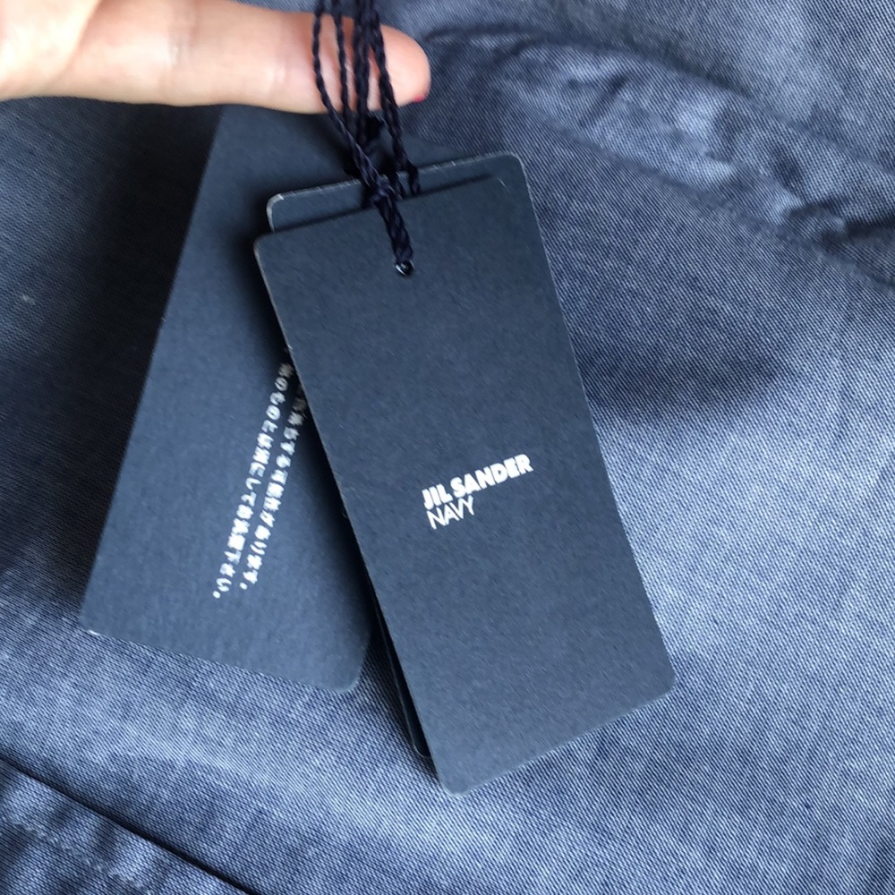 JIL SANDER Navy Cotton Top - Picture 5 of 9